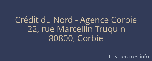 Crédit du Nord - Agence Corbie