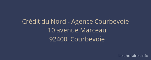 Crédit du Nord - Agence Courbevoie