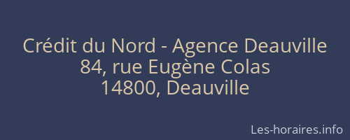 Crédit du Nord - Agence Deauville