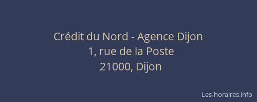 Crédit du Nord - Agence Dijon