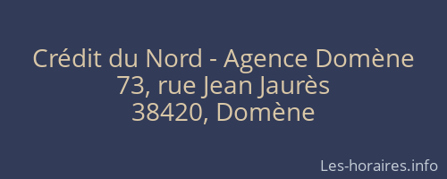 Crédit du Nord - Agence Domène