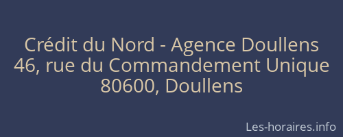 Crédit du Nord - Agence Doullens