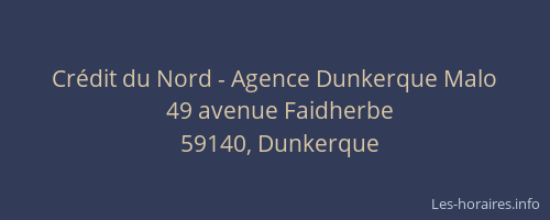 Crédit du Nord - Agence Dunkerque Malo