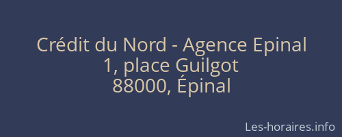Crédit du Nord - Agence Epinal