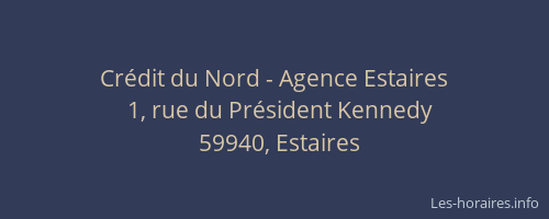 Crédit du Nord - Agence Estaires