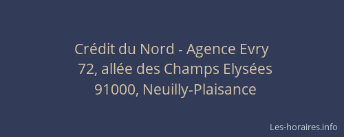 Crédit du Nord - Agence Evry