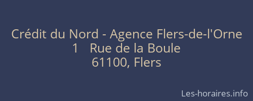 Crédit du Nord - Agence Flers-de-l'Orne