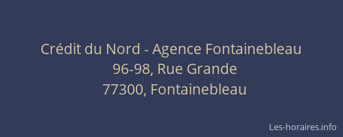 Crédit du Nord - Agence Fontainebleau
