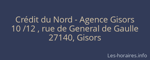 Crédit du Nord - Agence Gisors
