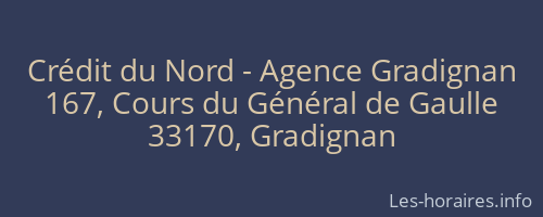 Crédit du Nord - Agence Gradignan