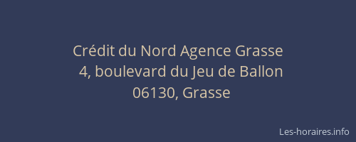 Crédit du Nord Agence Grasse