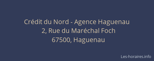 Crédit du Nord - Agence Haguenau
