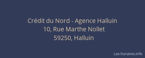 Crédit du Nord - Agence Halluin