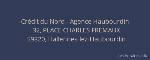 Crédit du Nord - Agence Haubourdin