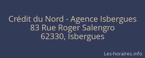 Crédit du Nord - Agence Isbergues