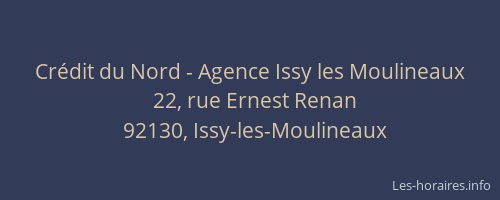 Crédit du Nord - Agence Issy les Moulineaux