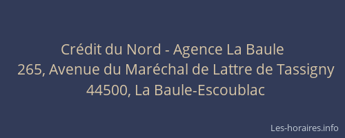 Crédit du Nord - Agence La Baule