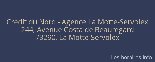 Crédit du Nord - Agence La Motte-Servolex