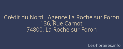 Crédit du Nord - Agence La Roche sur Foron