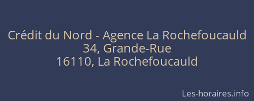 Crédit du Nord - Agence La Rochefoucauld