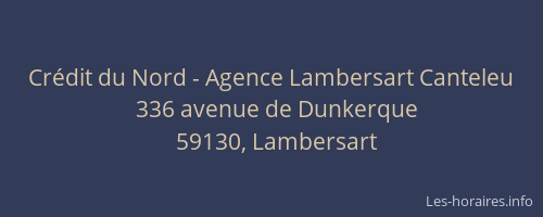 Crédit du Nord - Agence Lambersart Canteleu