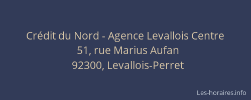 Crédit du Nord - Agence Levallois Centre