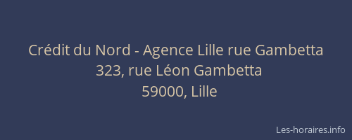Crédit du Nord - Agence Lille rue Gambetta