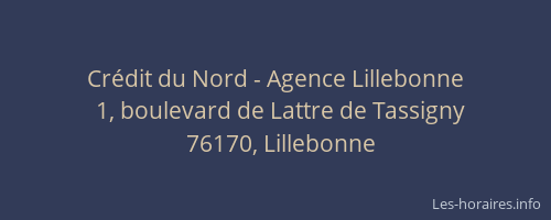 Crédit du Nord - Agence Lillebonne