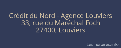 Crédit du Nord - Agence Louviers