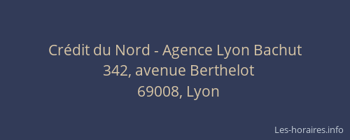 Crédit du Nord - Agence Lyon Bachut