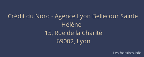 Crédit du Nord - Agence Lyon Bellecour Sainte Hélène
