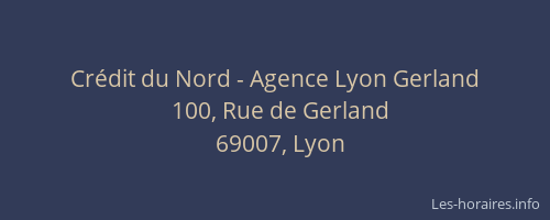 Crédit du Nord - Agence Lyon Gerland