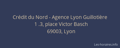 Crédit du Nord - Agence Lyon Guillotière