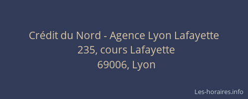 Crédit du Nord - Agence Lyon Lafayette