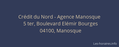 Crédit du Nord - Agence Manosque