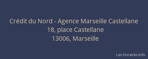 Crédit du Nord - Agence Marseille Castellane