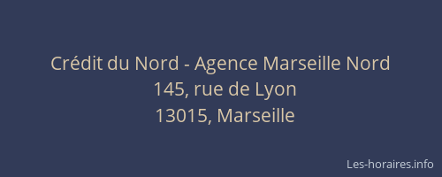 Crédit du Nord - Agence Marseille Nord