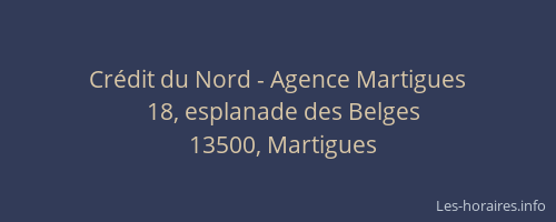Crédit du Nord - Agence Martigues