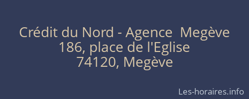 Crédit du Nord - Agence  Megève