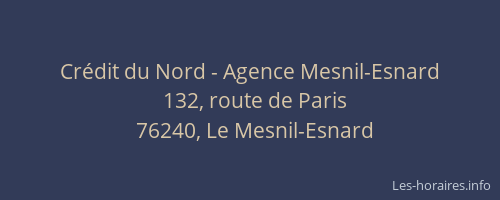 Crédit du Nord - Agence Mesnil-Esnard