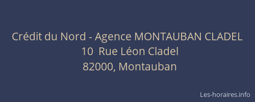 Crédit du Nord - Agence MONTAUBAN CLADEL