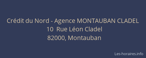 Crédit du Nord - Agence MONTAUBAN CLADEL
