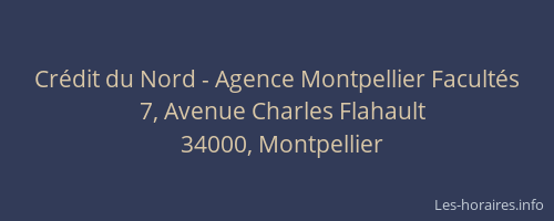 Crédit du Nord - Agence Montpellier Facultés