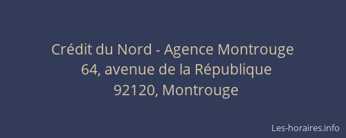 Crédit du Nord - Agence Montrouge