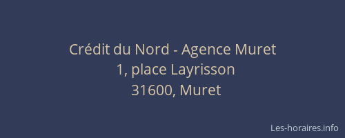 Crédit du Nord - Agence Muret