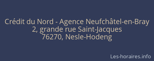 Crédit du Nord - Agence Neufchâtel-en-Bray