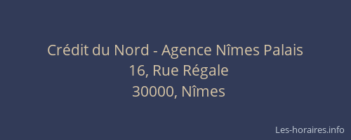 Crédit du Nord - Agence Nîmes Palais
