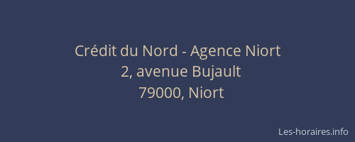 Crédit du Nord - Agence Niort