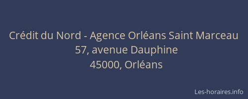 Crédit du Nord - Agence Orléans Saint Marceau