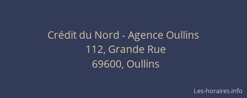 Crédit du Nord - Agence Oullins